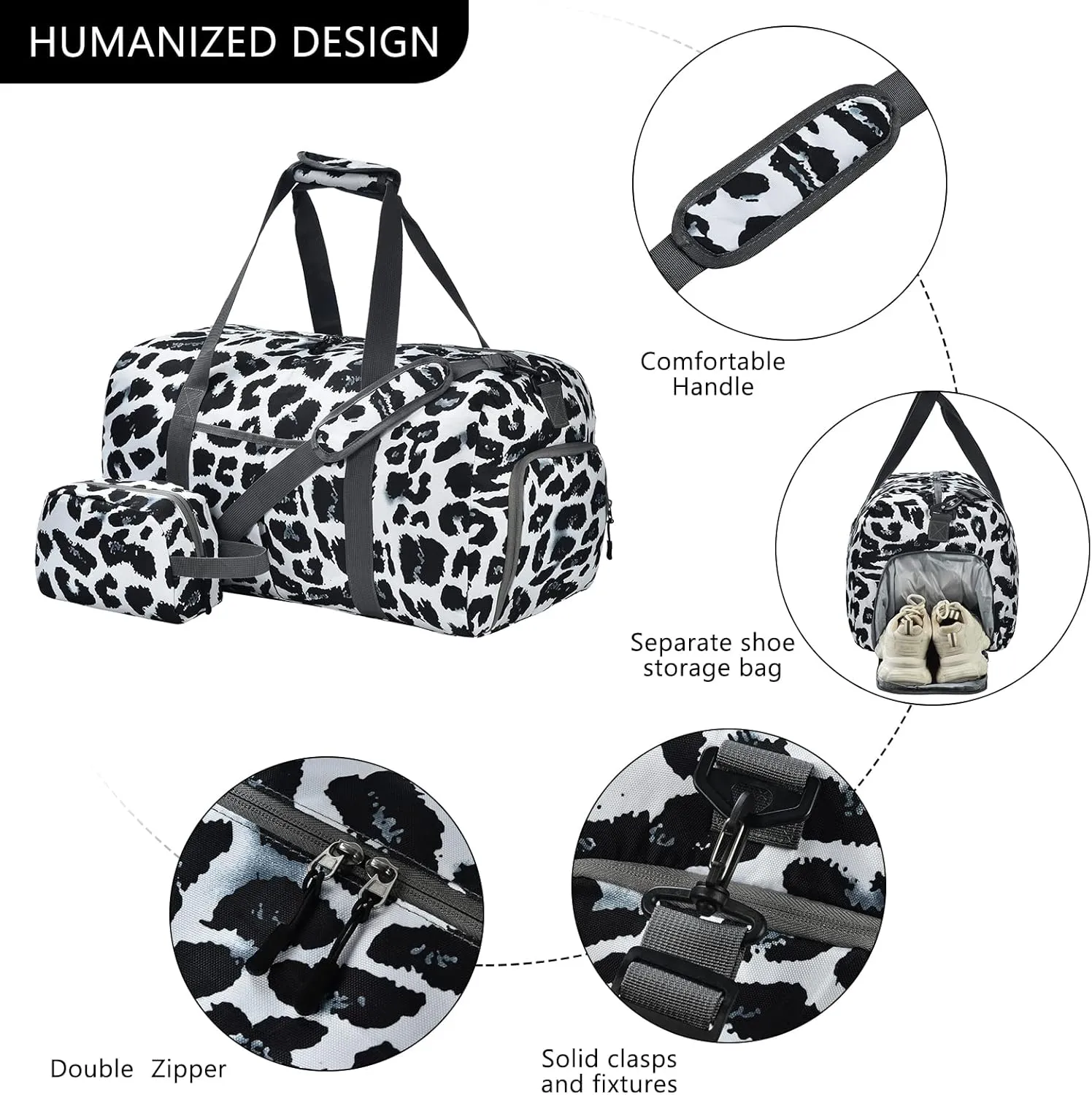 50L Duffle Bag Women for Traveling with Shoe Compartment,Hospital Bags for Labor and Delivery,Overnight Bags for Women