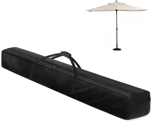 67 Inch Waterproof Umbrella Storage Bag for Outdoor Beach Umbrella bag, Oversized Hammock and Steel Stand With Handles and Zippers,Tent Pole Bag,Travel Sports Equipment Bag,Black