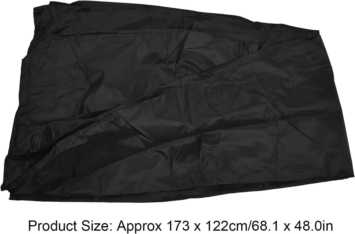 68.1 x 48inch Fountain Cover 210D Silver Coated Oxford Cloth Garden Statue Cover Fountain Protector with Drawstring for Outdoor Patio Garden (Black)