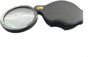 6X/8X/10X Mini Pocket Folding Magnifier Jewelry Magnifying Glass Eye Glass Loupe Glass Lens Portable Magnifier (Size : 10X)