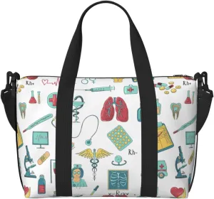 abstraction biology chemistry4 Print Weekender Bag Sport Gym Bag Women Men Hospital Bag Personal Travel Bag Carryon Bag