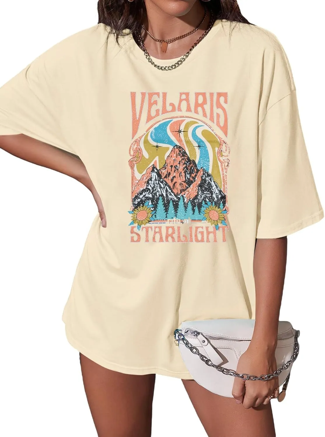 Acotar Velaris Shirts Women Oversized City of Starlight Shirt Book Fan Gift Casual Short Sleeve Tee