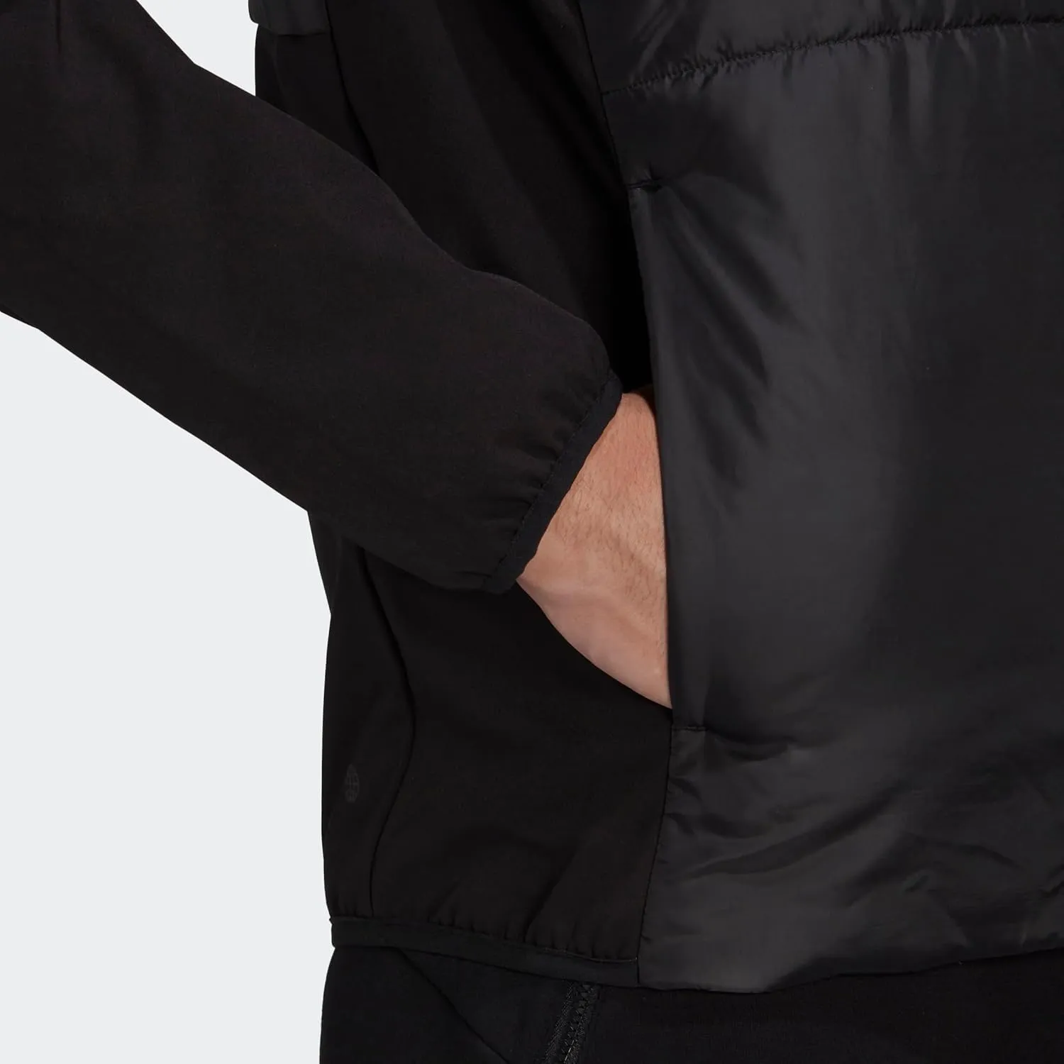 adidas Essentials Men's Insulated Hooded Hybrid Jacket Midweight Jacket