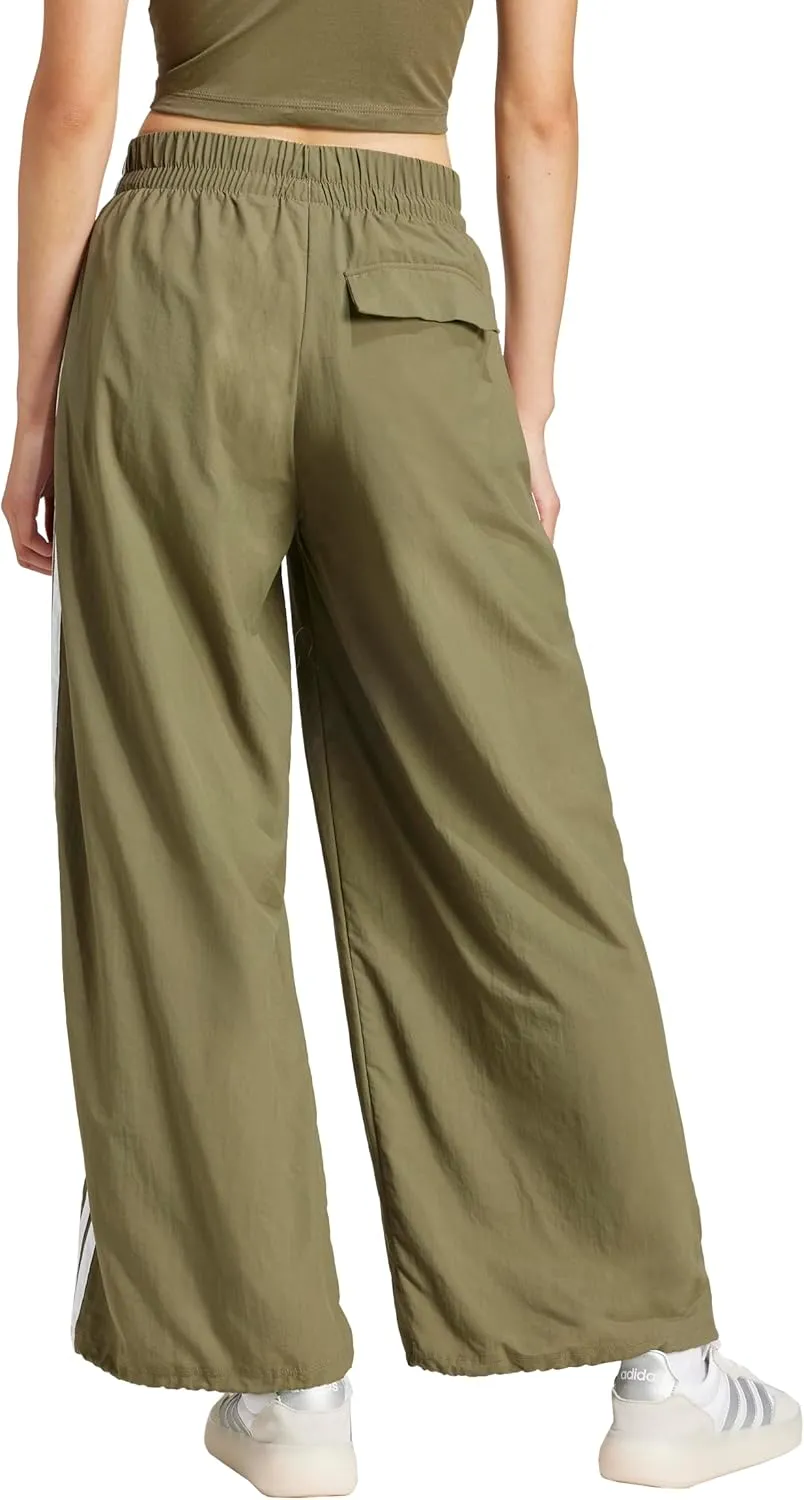 adidas Women's Essentials 3-Stripes Woven Parachute Pants