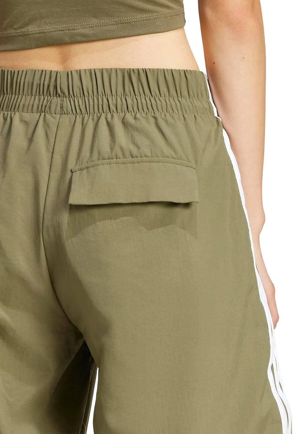 adidas Women's Essentials 3-Stripes Woven Parachute Pants