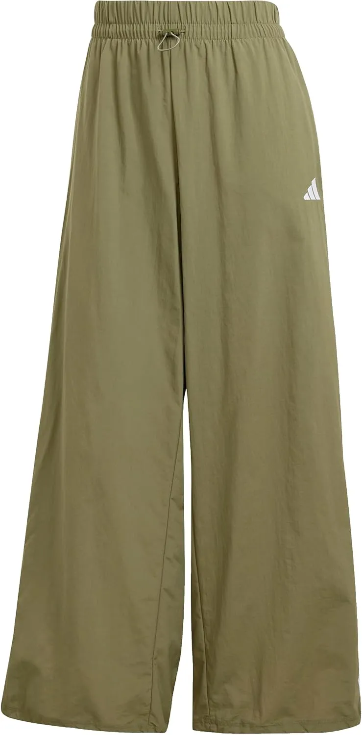 adidas Women's Essentials 3-Stripes Woven Parachute Pants