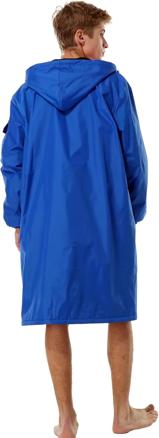 Adoretex New Unisex Swim Team Athletic Waterproof parka, Water Sports Warm Fleece Coat Jacket
