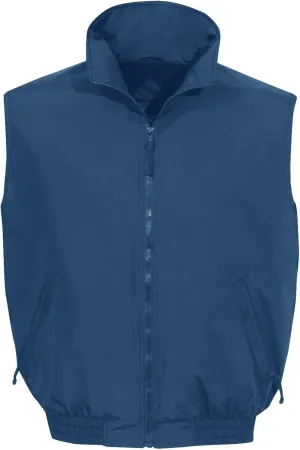 AFC Men's Windproof Nylon Vest Fleece Lined Performance Coat