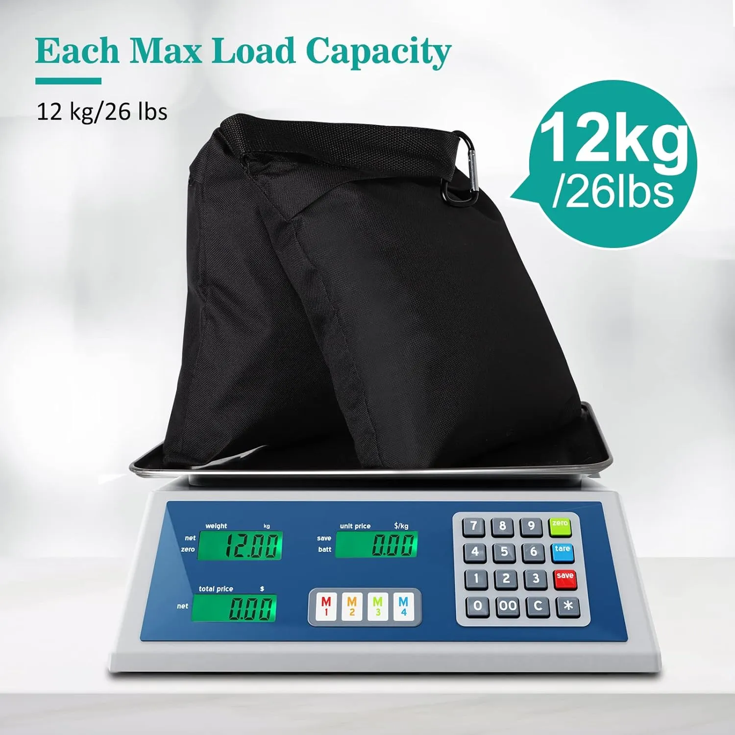 Aimosen 4 Packs Sandbags Weight Bags for Light Stand Photography Video Equipment, Heavy Duty Saddlebag for Backdrop Stand, Photo Tripod, Canopy, Pop up Tent, Umbrella Base, Fishing Chair, Picnic Table