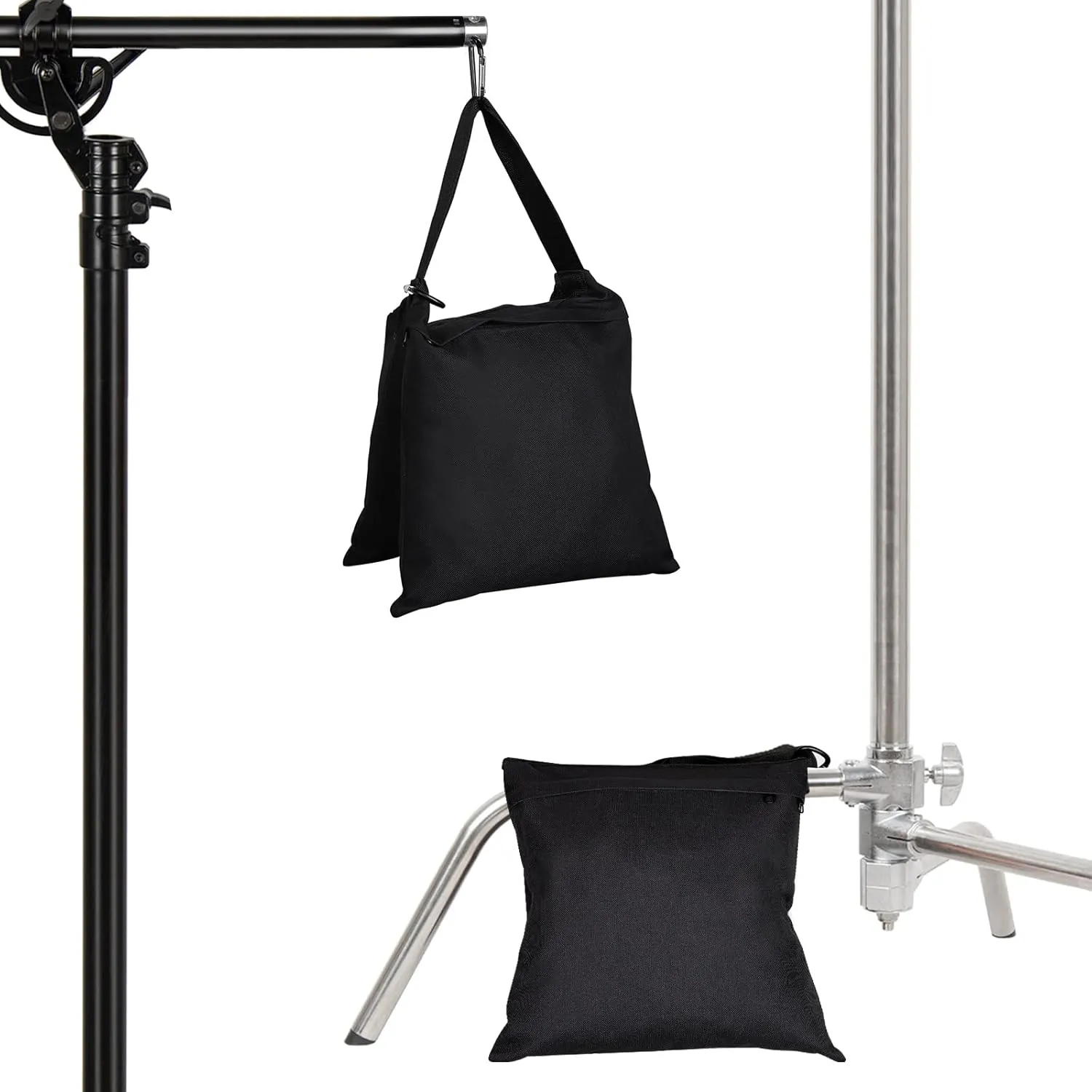Aimosen 4 Packs Sandbags Weight Bags for Light Stand Photography Video Equipment, Heavy Duty Saddlebag for Backdrop Stand, Photo Tripod, Canopy, Pop up Tent, Umbrella Base, Fishing Chair, Picnic Table