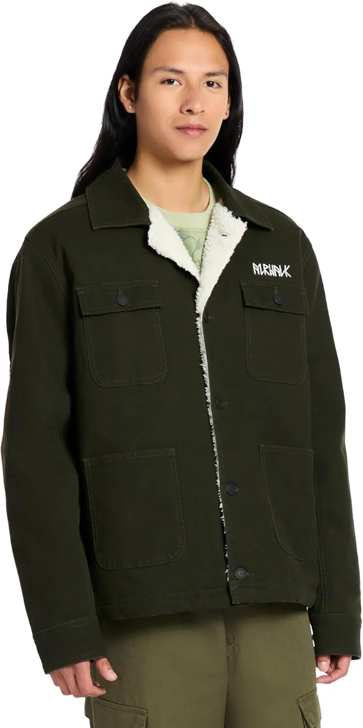 Airwalk Men's Sherpa-Lined Shirt Jacket