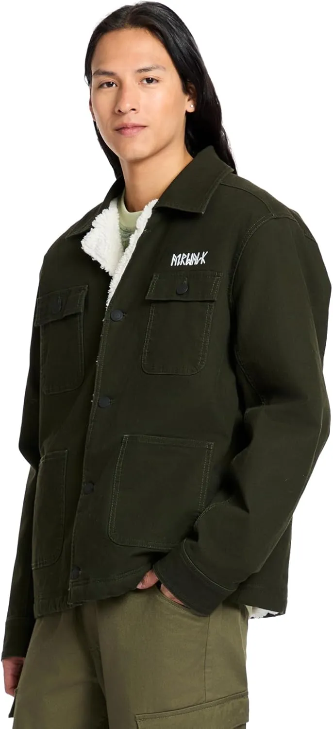 Airwalk Men's Sherpa-Lined Shirt Jacket
