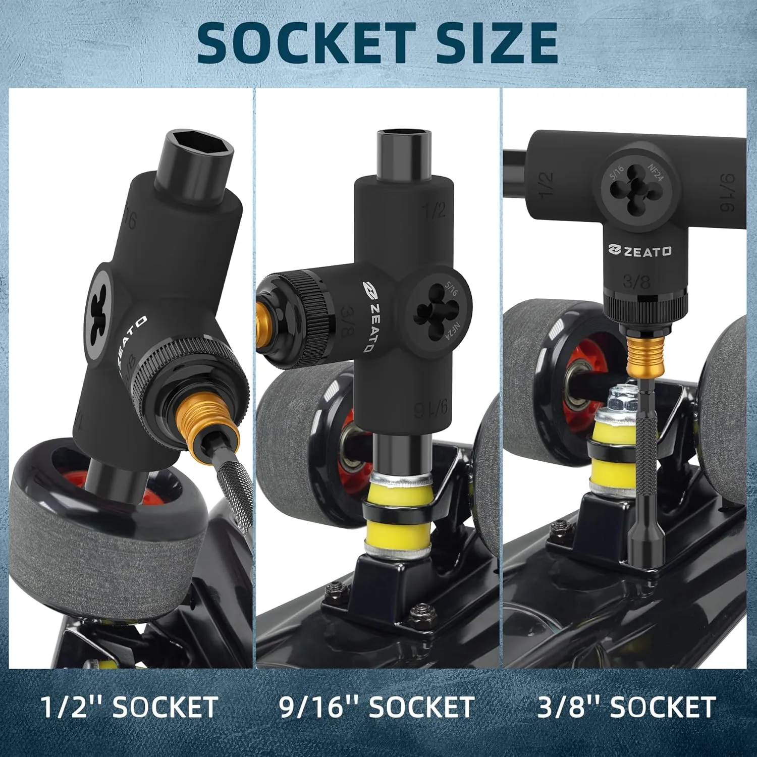 All-in-One Skate Tools Multi-Function Portable Skateboard T Tool Accessory with T-Type Allen Key and L-Type Phillips Head Wrench Screwdriver