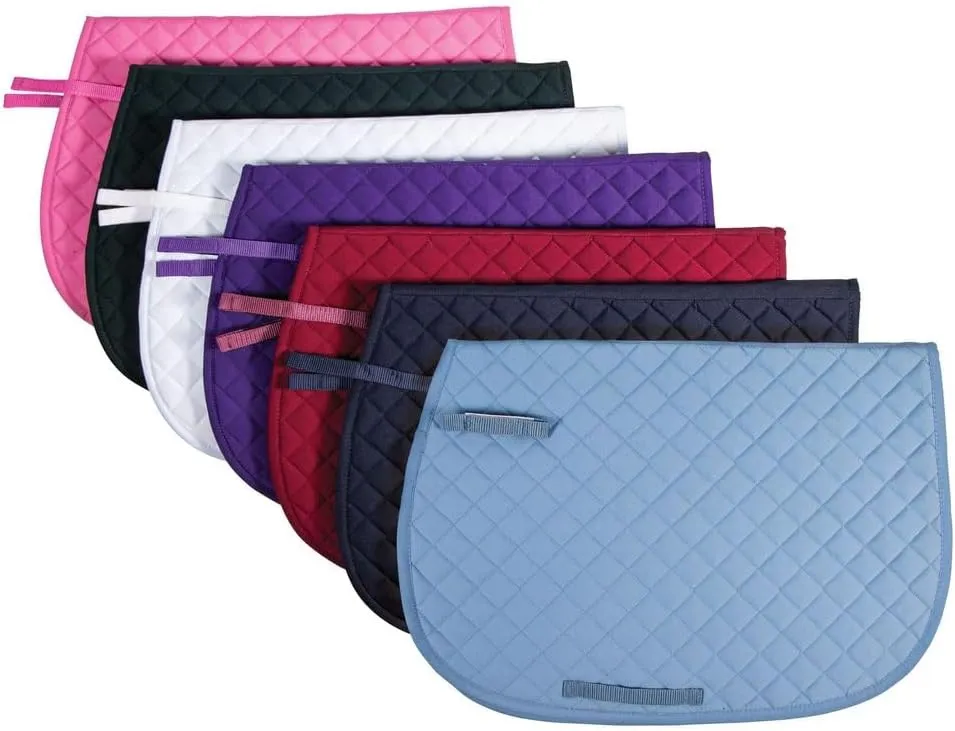 All-Purpose Saddle Pads for Horses | Schooling Saddle Pad Square Cut | Equines Horse Saddle Pads | Polyester Fabric Blend | 23" Spine and 18" Drop Length