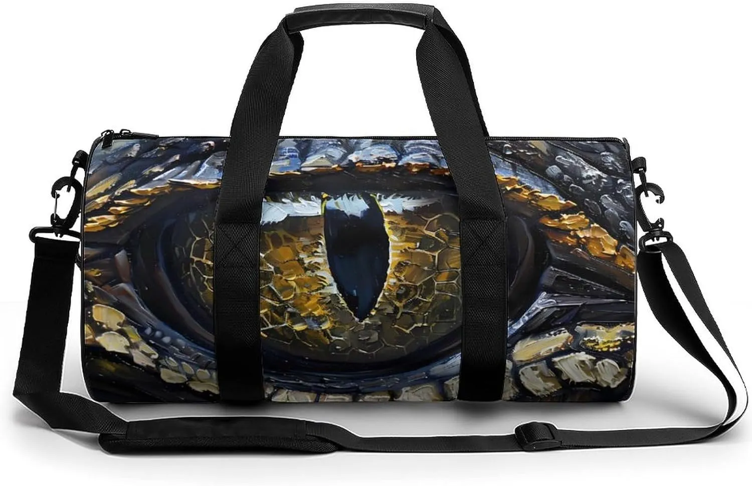 Alligators Eye Gym Bag for Men Women Duffle Bags Travel Tote