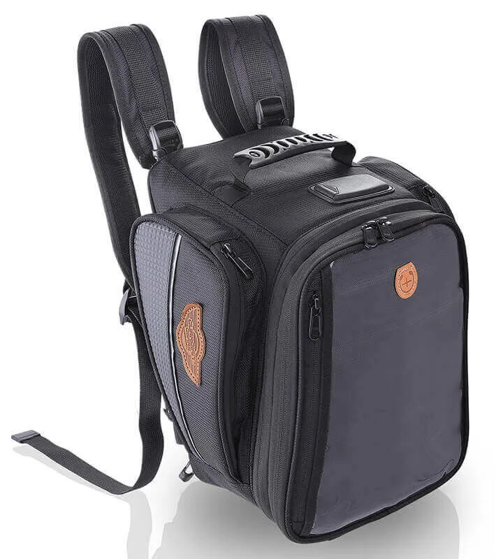 Alpha Semi Hard Universal (Non-Magnetic) Tank Bag with Waterproof Dry Bag 20Ltrs