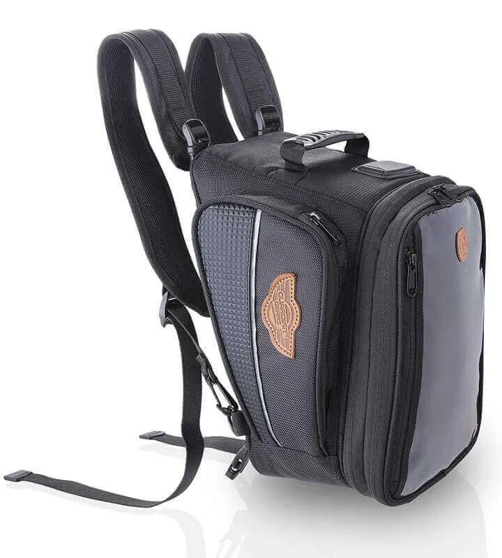 Alpha Semi Hard Universal (Non-Magnetic) Tank Bag with Waterproof Dry Bag 20Ltrs