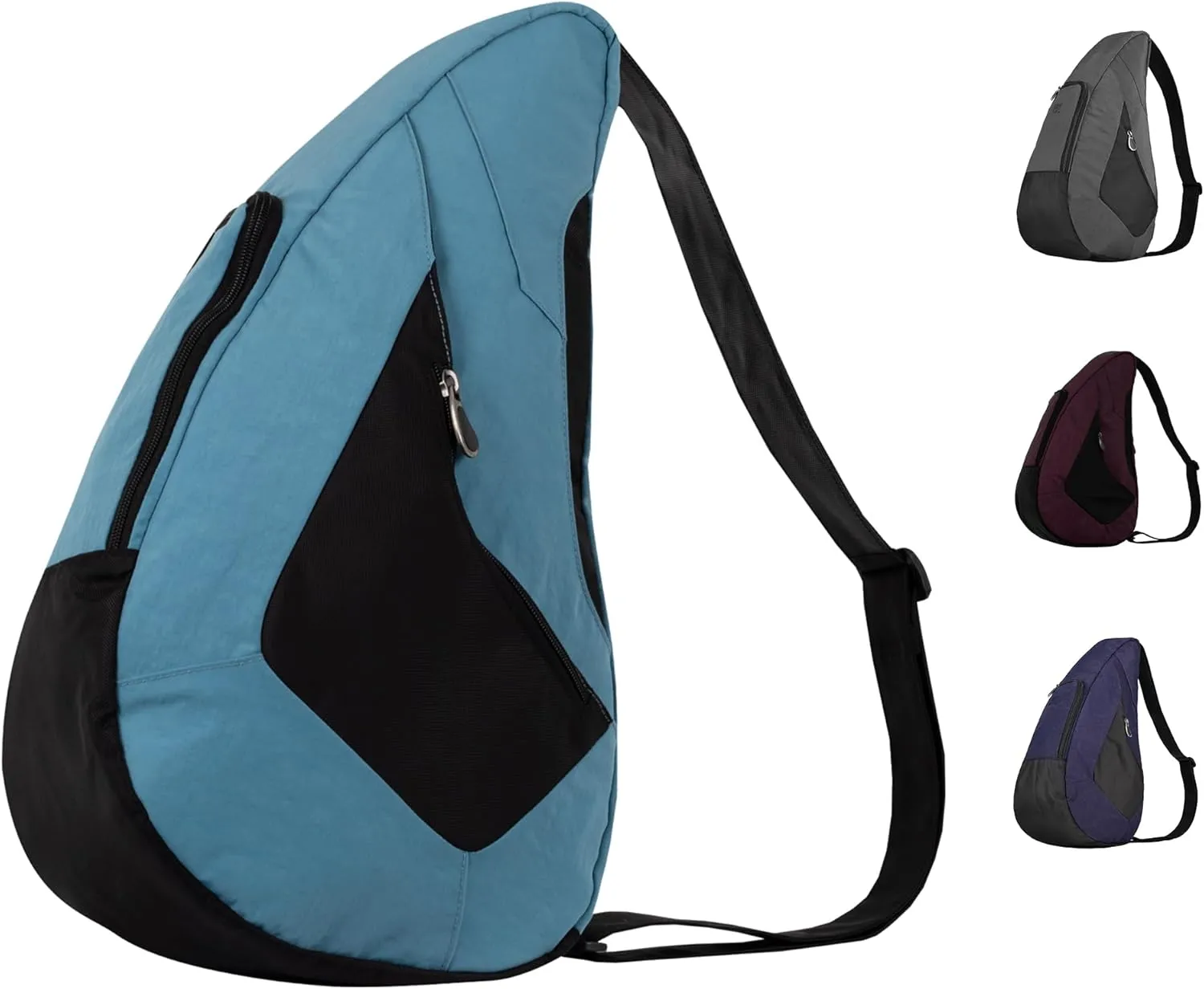 AmeriBag 19" Crossbody Sling Traveler Healthy Back Bag (Chambray)