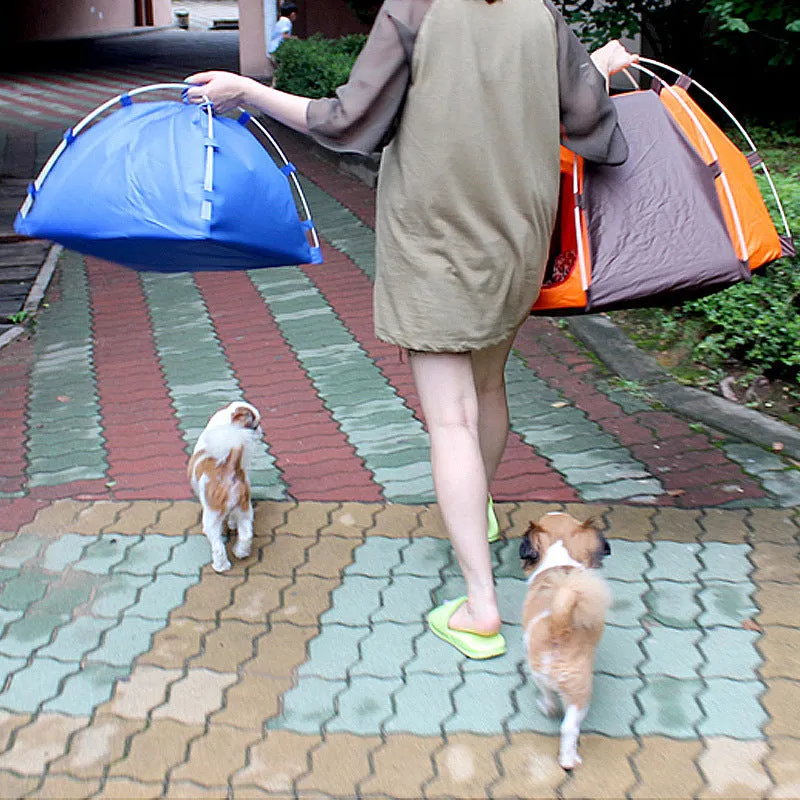 And Portable Foldable Tent Camping Seasonal clearance Pet Encrypted