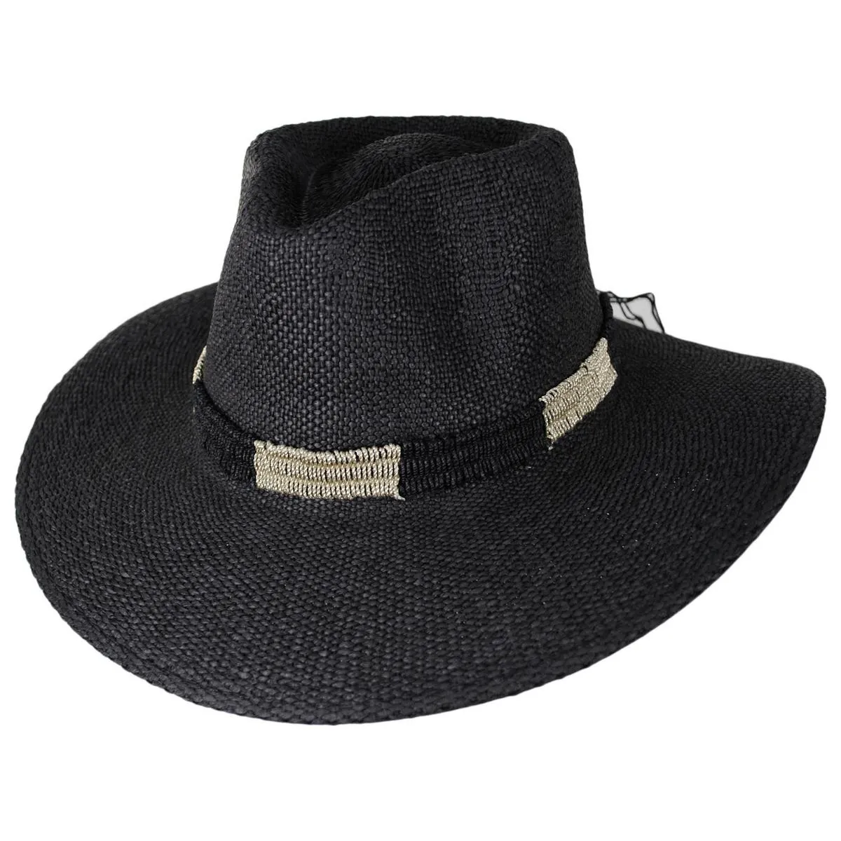 Angelina Toyo Straw Fedora Hat