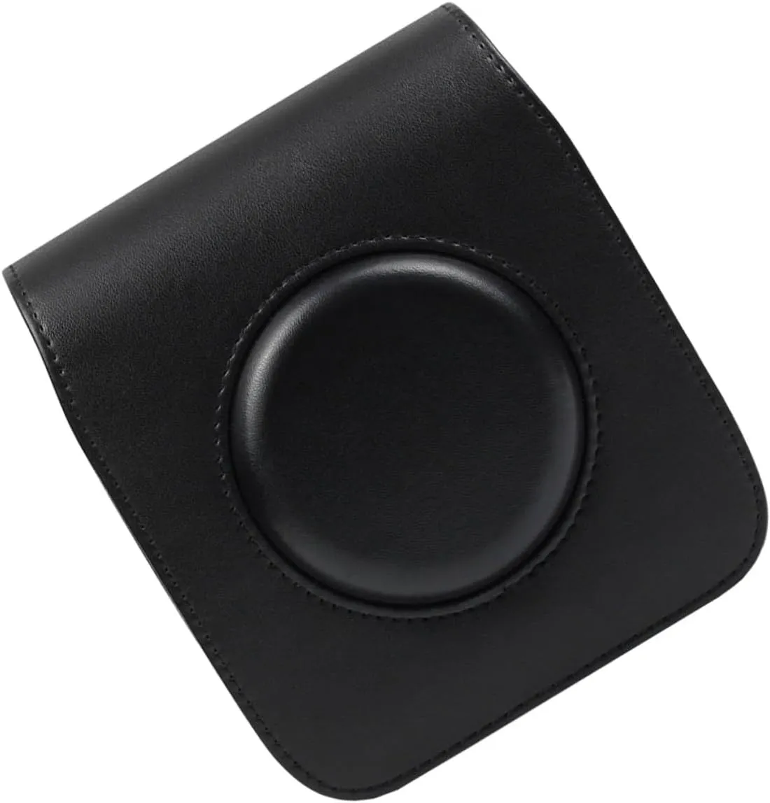 Angoily Protective PU Leather Camera Bag with Strap for Square Stylish Retro Design Shock for Instant Camera Accessories