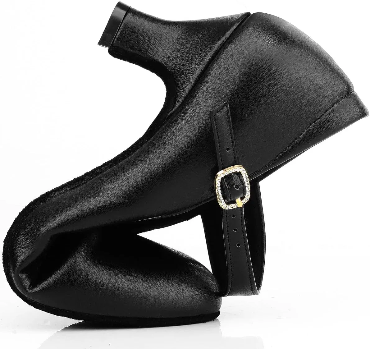 Ankle Strap Dance Heels Womens Character Shoes Ballroom Latin Dress Pumps