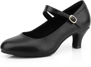 Ankle Strap Dance Heels Womens Character Shoes Ballroom Latin Dress Pumps