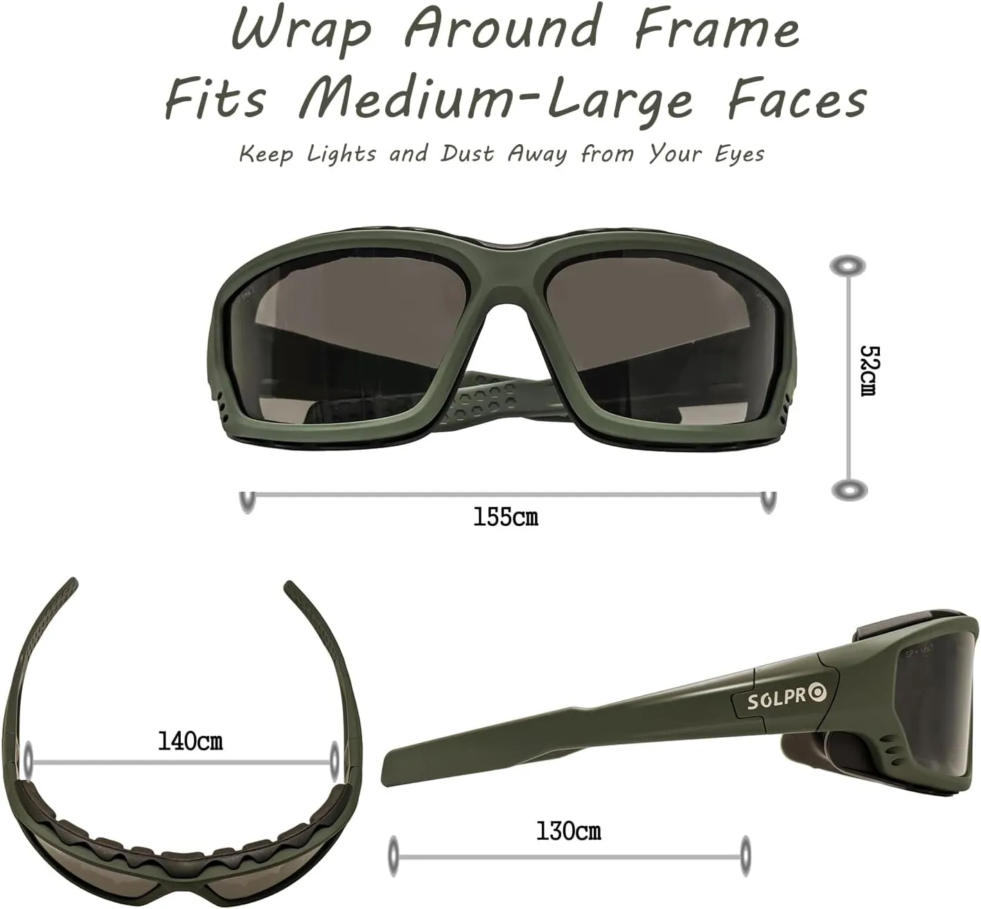 Anti-Fog Safety Motorcycle Riding Sunglasses Foam padded Goggle, Dustproof, Windproof, Hunting, Hiking, Golfing
