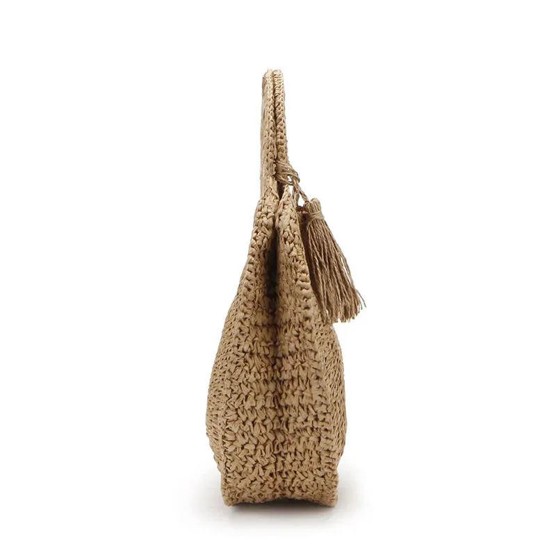 Aranza Round Tassel Straw Totes