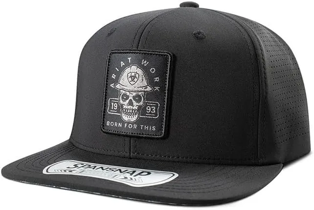 ARIAT Mens Cap Snap Back Reflective Patch Black A290002201