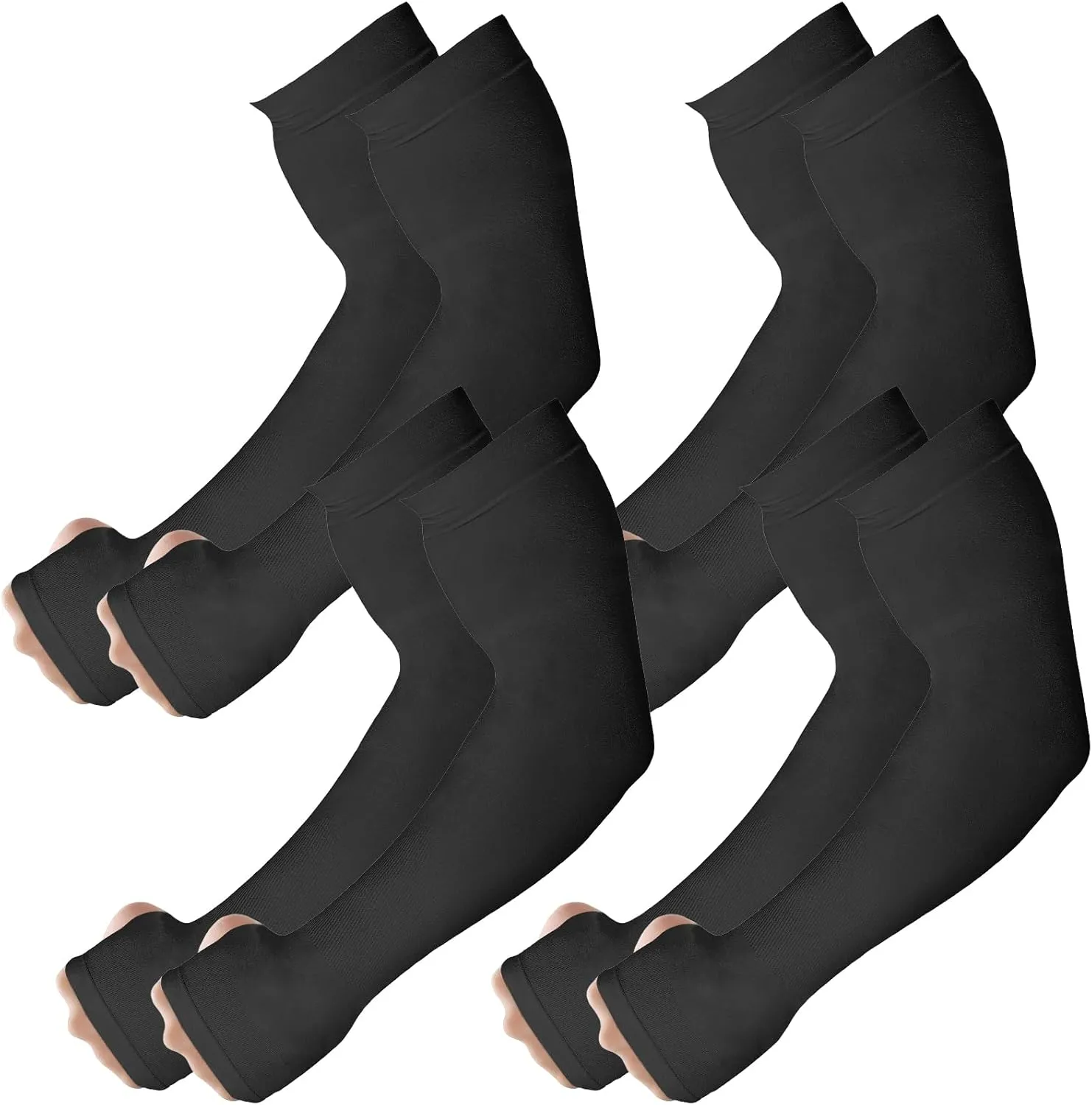 Arm Sleeves for Men Women to Cover Arms with Thumb Holes, Sun UV Protection Arm Warmers, for Volleyball Football Golf