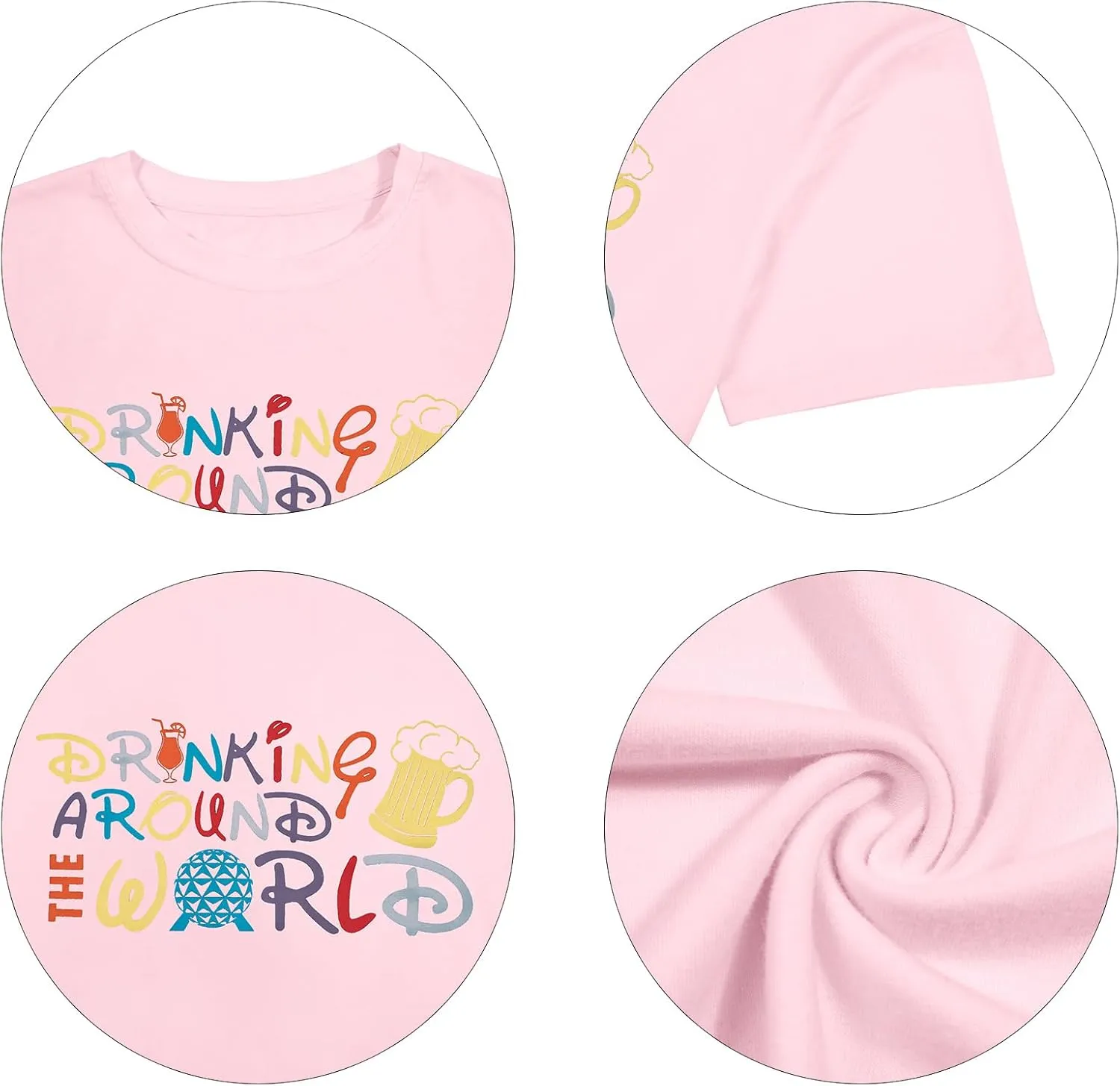 Around The World Shirt Women Magical Oversized Shirt Funny Magic Tour Graphic Tees Funny Traveler Vacation Short Sleeve Top