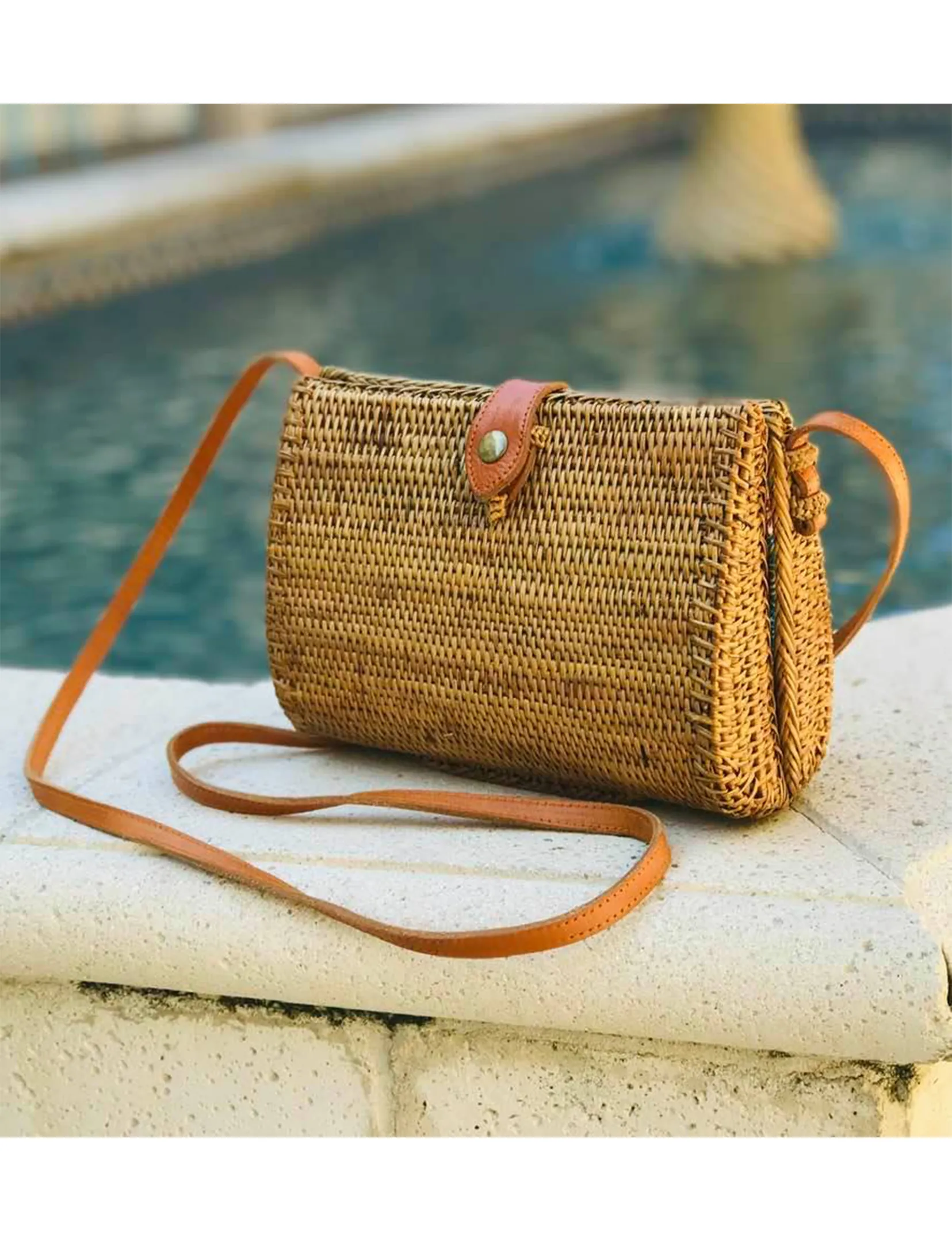Ata Vine Crossbody Bag, Teardrop