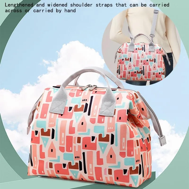 Baby Diaper Bag Large Shoulder Tote Organizer for Girls Cute Newborn Hospital Dad Mom Travel Nursery Handbag