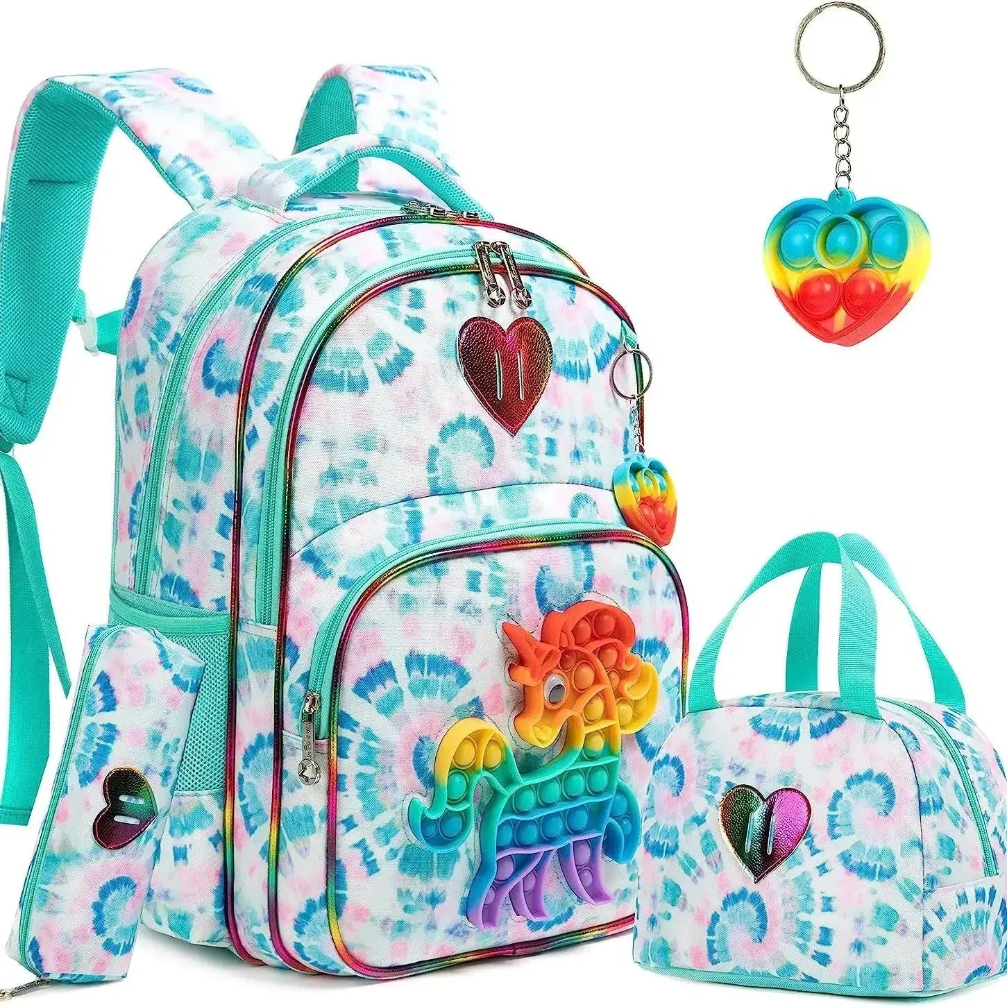 Backpack for Boys School Bag with Lunch Box for Elementary Kindergarten Kids Backpack Set for Boys School Backpack