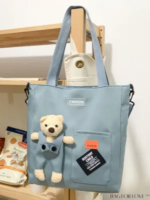 BagForLove - Minimalist Cartoon Bear Womens Shoulder Bag