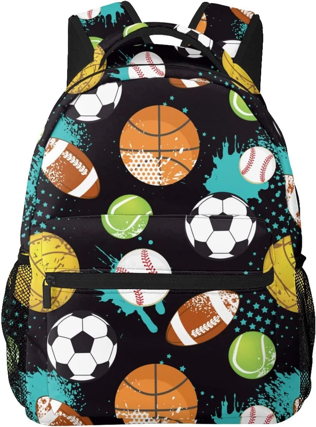 Ball Boy Cartoon Sport Backpack For School Laptop Bags Bookbag Big Casual Daypack For Student Girls Boys Kids Teens Travel Sports Work