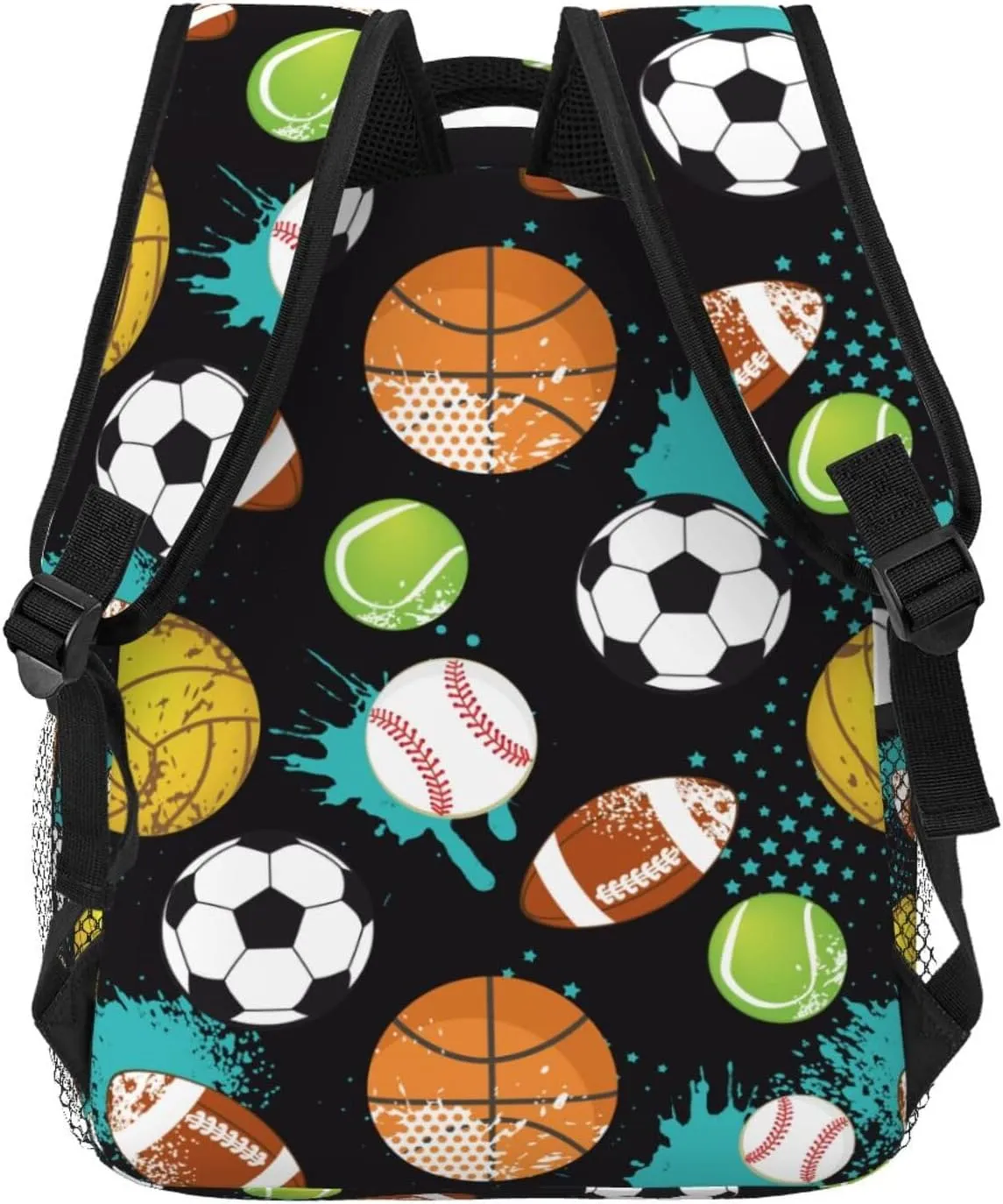 Ball Boy Cartoon Sport Backpack For School Laptop Bags Bookbag Big Casual Daypack For Student Girls Boys Kids Teens Travel Sports Work