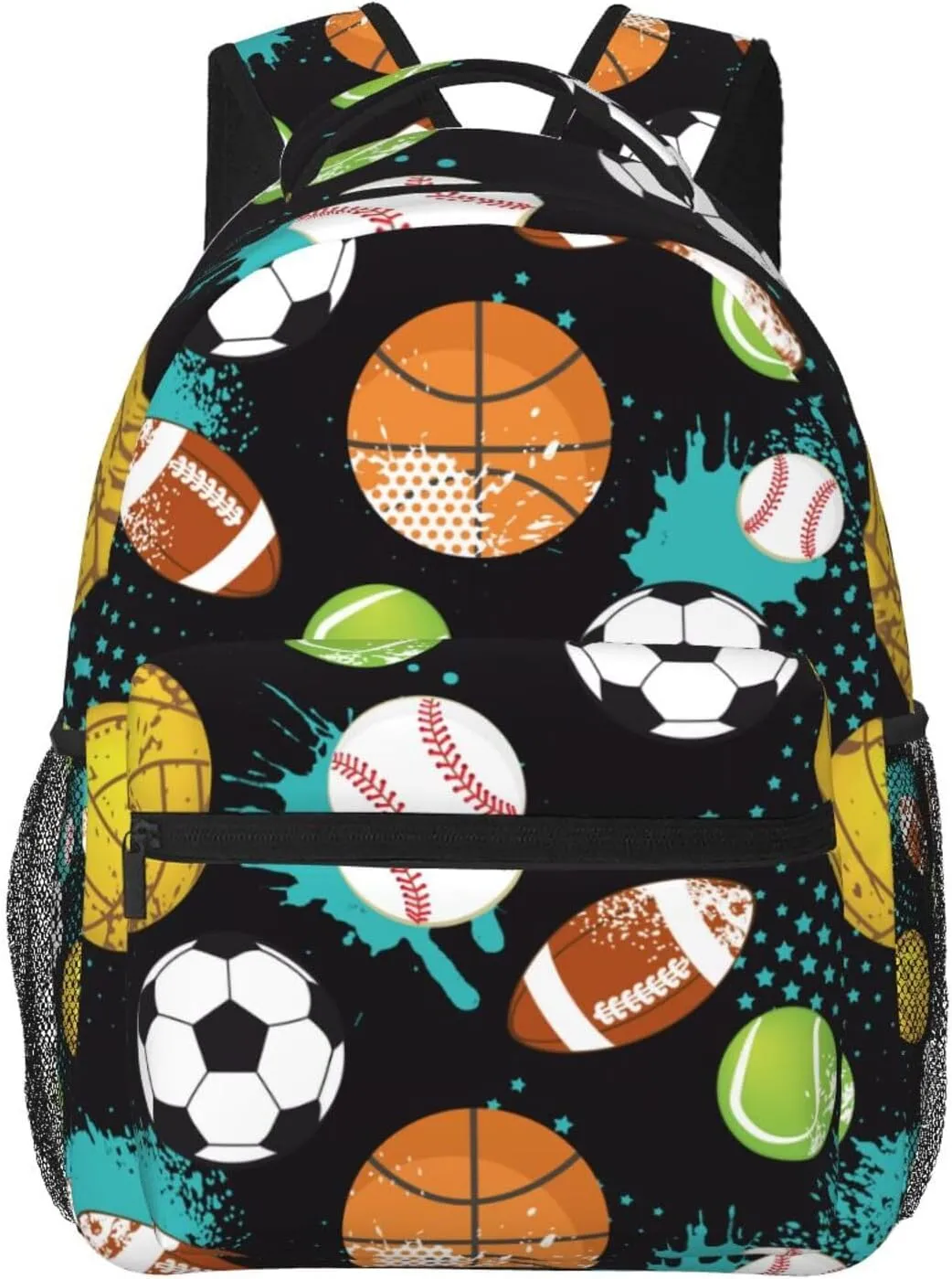 Ball Boy Cartoon Sport Backpack For School Laptop Bags Bookbag Big Casual Daypack For Student Girls Boys Kids Teens Travel Sports Work