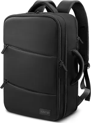 Barber Bag with Insulated Pocket, Portable Backpack for Clippers and Supplies, Travel Hairstylist Smart Bag with USB Charging Port, Water-resistant, Black