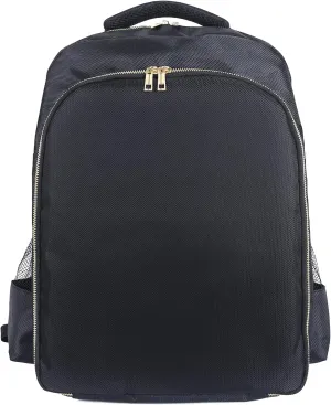 Barber Travel Backpack (Black, 17.7 x 12.6 x 7.5 inches), Air Cushion Design, Waterproof, High Capacity for Clippers and Supplies