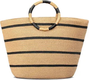 Beach Bags for Women Straw Tote Bag Summer Beach Bag Large Woven Straw Bag for Beach Vacation Holiday