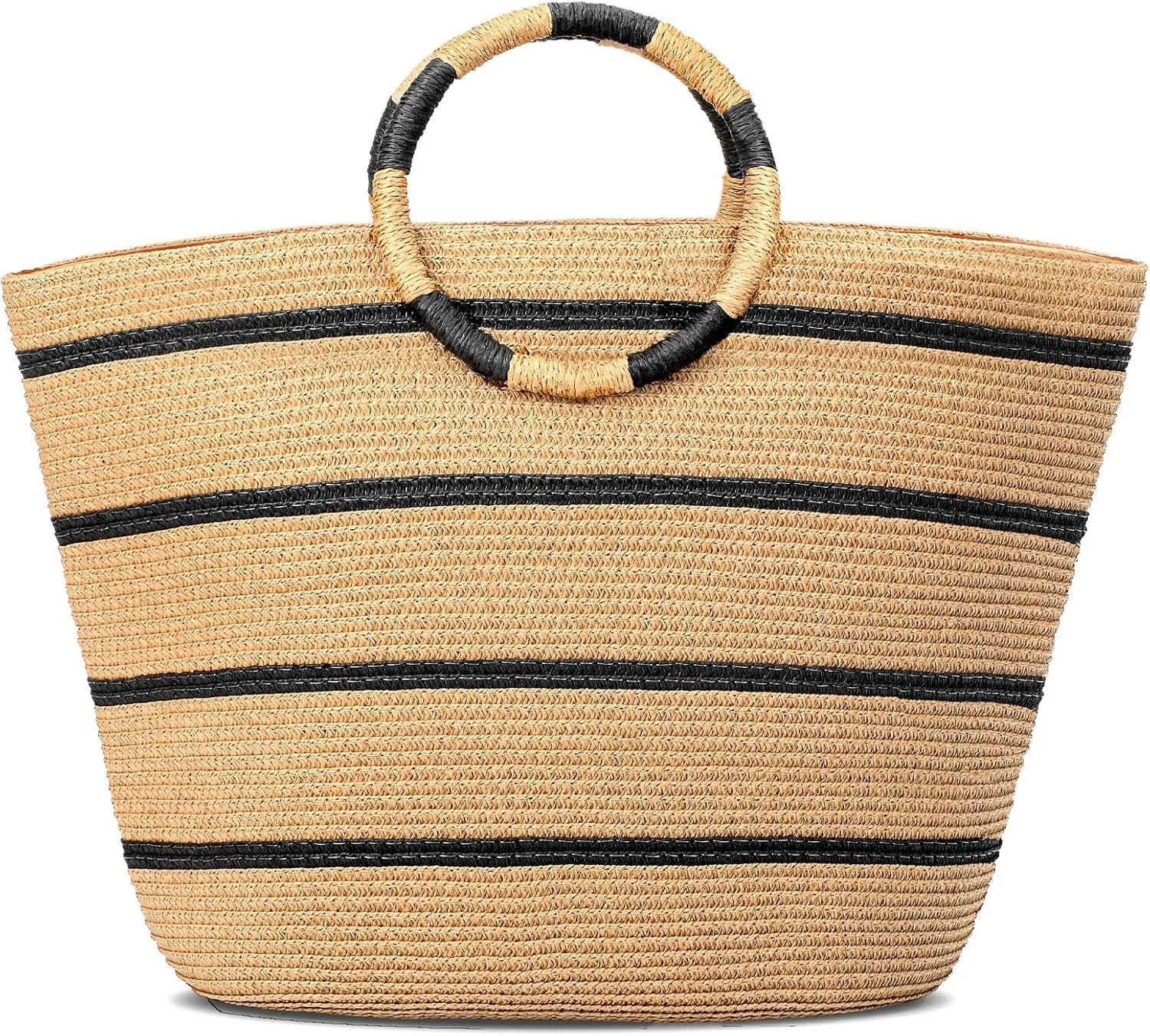 Beach Bags for Women Straw Tote Bag Summer Beach Bag Large Woven Straw Bag for Beach Vacation Holiday