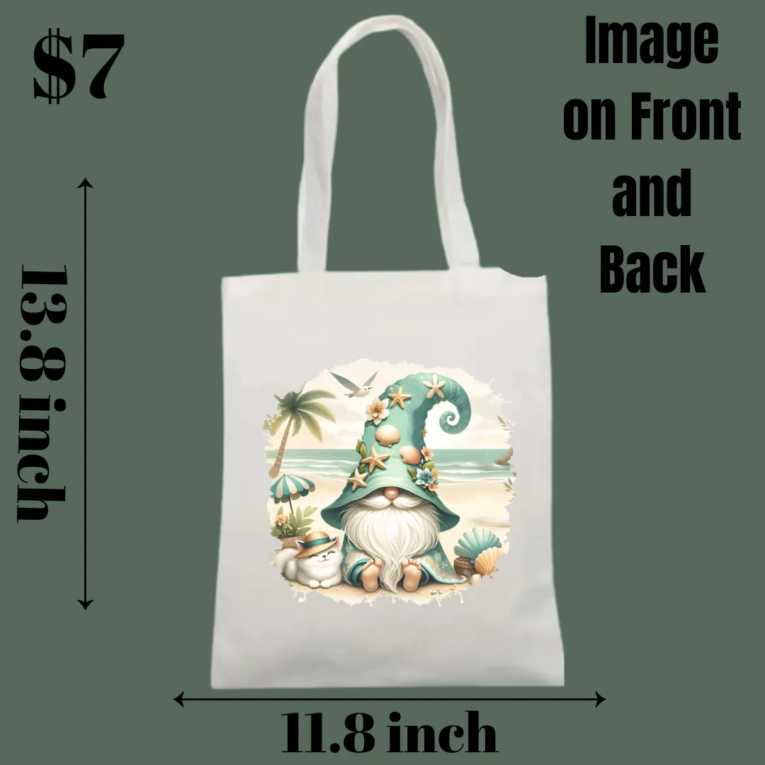 Beach Gnome Tote Bags Collection