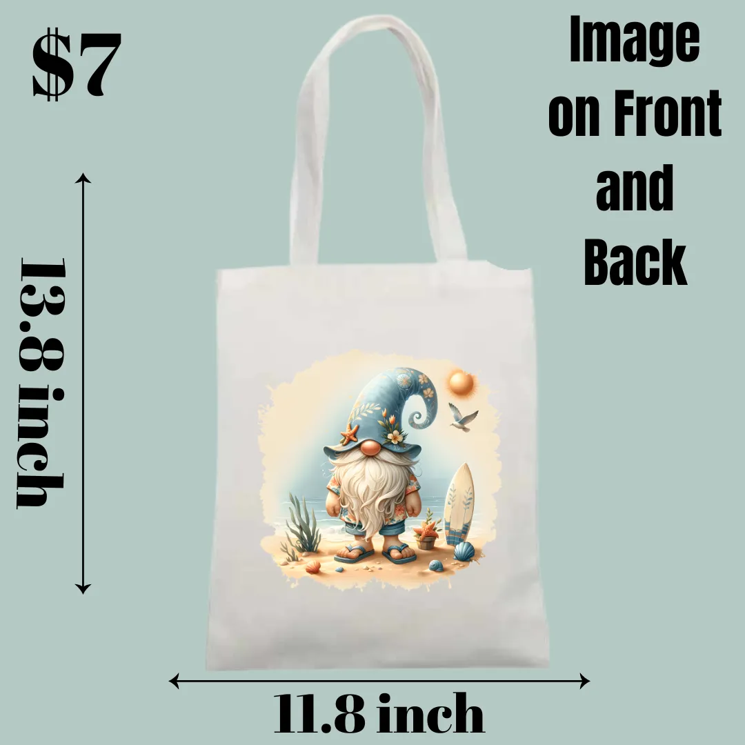 Beach Gnome Tote Bags Collection