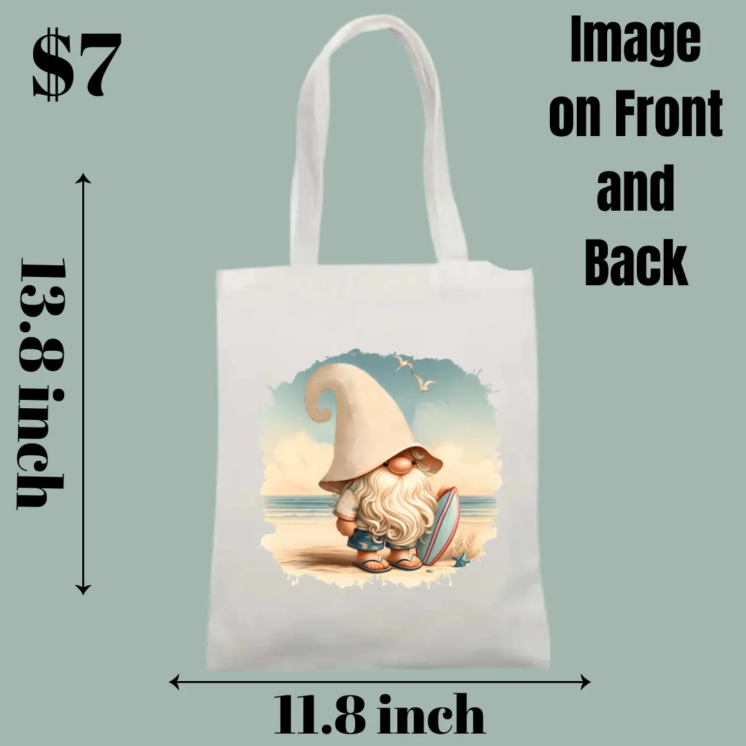 Beach Gnome Tote Bags Collection