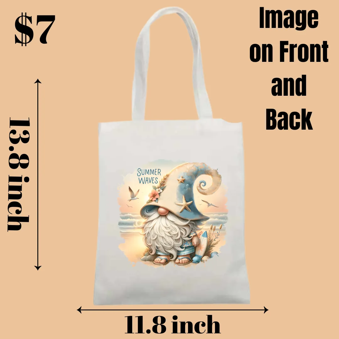 Beach Gnome Tote Bags Collection