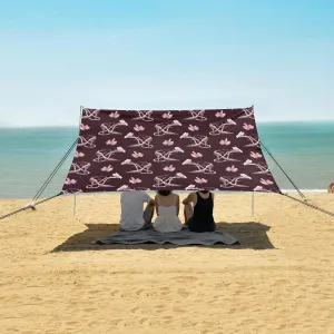 Beach Shade Tent with UPF50  UV Protection,Bowknots with High Heel Lightweight Camping Sun Shelter for Outdoor,Camping Trips, Fishing, Backyard,Picnics,Easy Set Up and Carry 9x10.5 FT