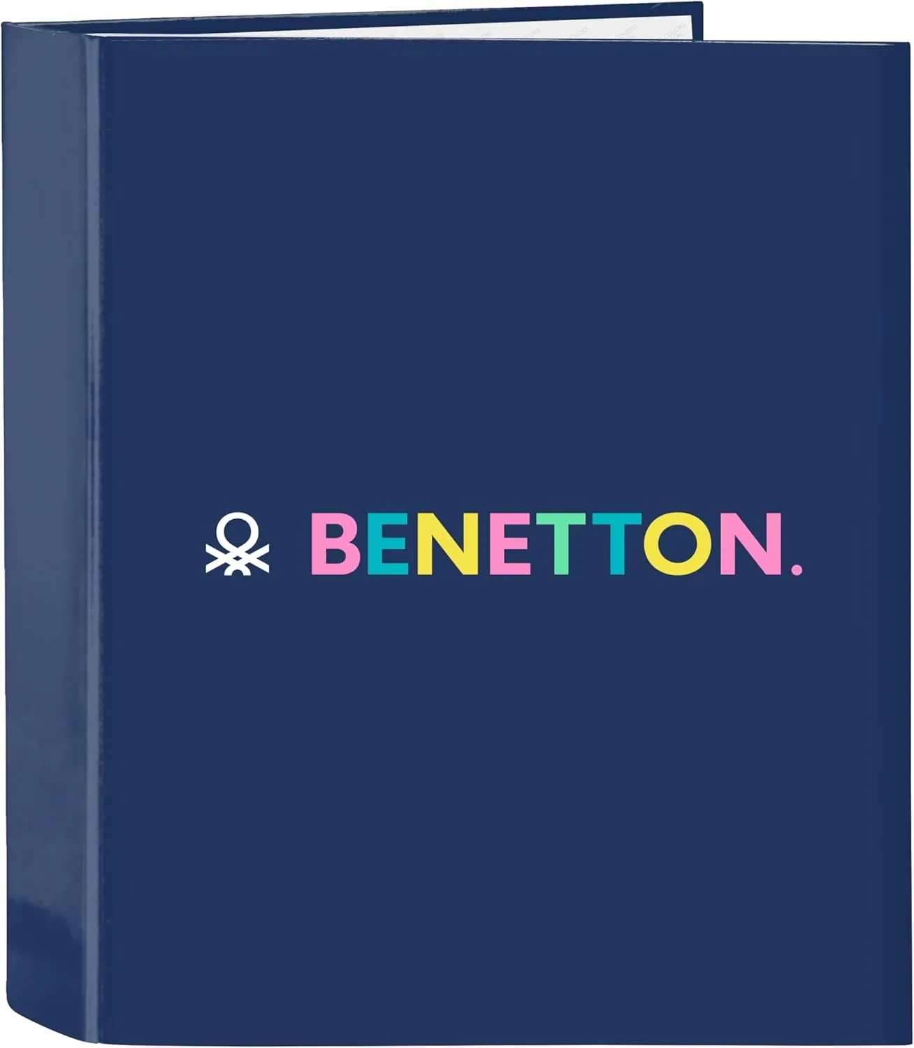 Benetton Cool – Folio Folder 4 Rings, Ideal for Children of Different Ages, Comfortable and Versatile, Quality and Resistance, 27 x 6 x 33 cm, Navy Blue