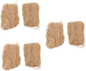 BESPORTBLE 6packs Camping Fire Starter Tools Natural Jute Silk Lighters for Outdoor Survival for BBQ Hiking Fishing and Family Adventures Weather-Resistant and Easy to Use